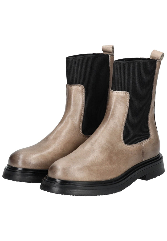 Pavement Stiefelette Leder/Textil Taupe