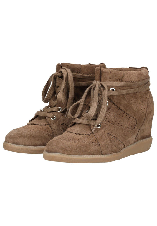 Pavement Stiefelette Veloursleder Braun