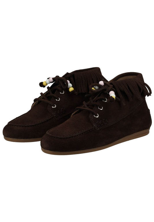 Pavement Stiefelette Veloursleder Braun