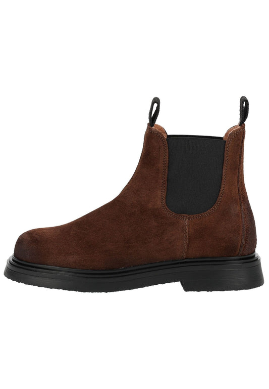 Pavement Stiefelette Veloursleder/Textil Braun