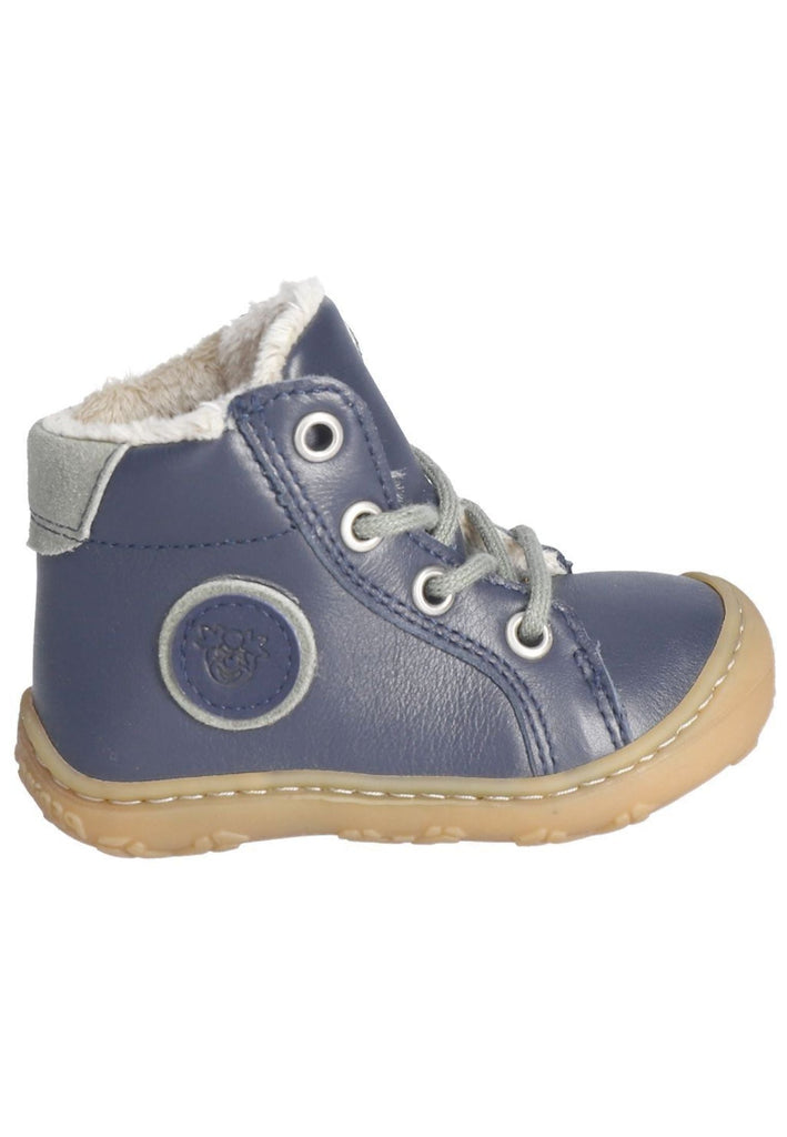 Pepino Halbschuhe Leder Blau Warmfutter