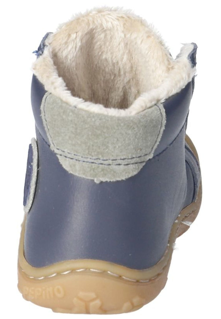 Pepino Halbschuhe Leder Blau Warmfutter