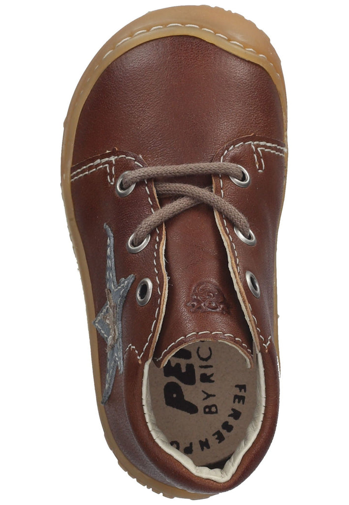 Pepino Halbschuhe Leder Cognac