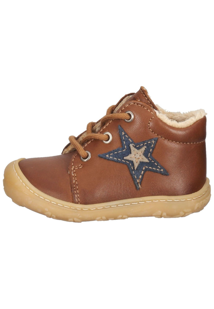 Pepino Halbschuhe Leder Cognac