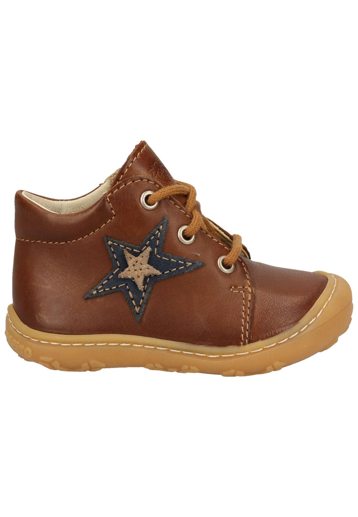 Pepino Halbschuhe Leder Cognac