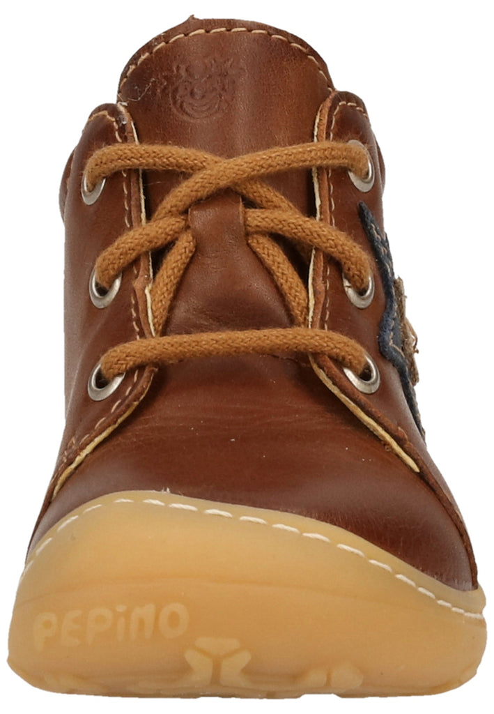 Pepino Halbschuhe Leder Cognac