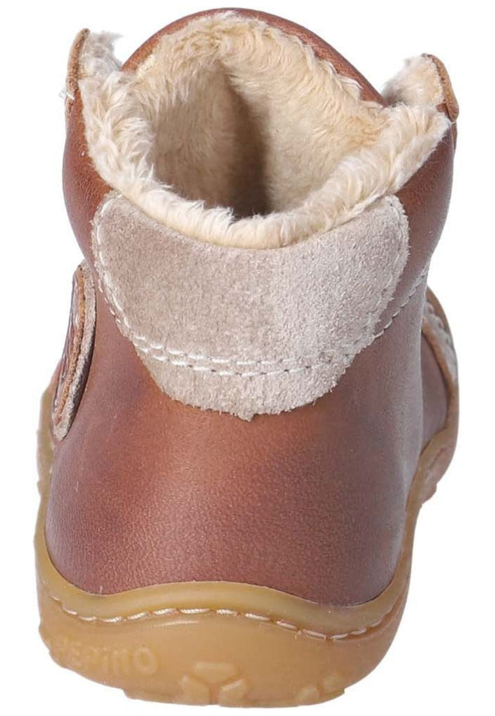 Pepino Halbschuhe Leder Cognac Warmfutter