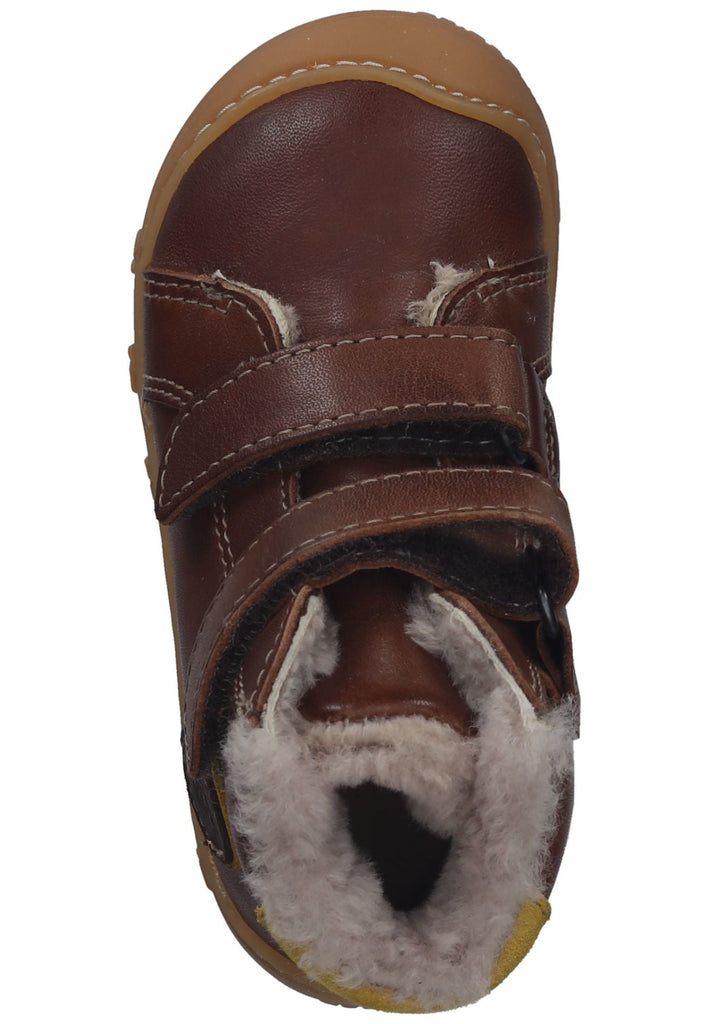 Pepino Halbschuhe Leder Cognac Warmfutter