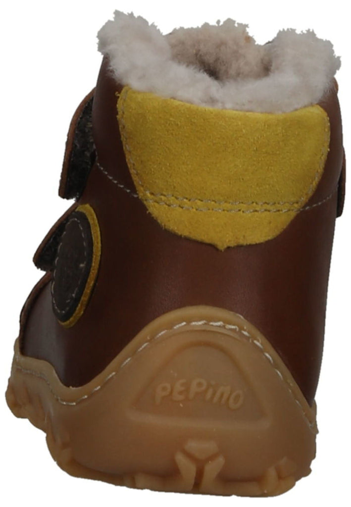 Pepino Halbschuhe Leder Cognac Warmfutter