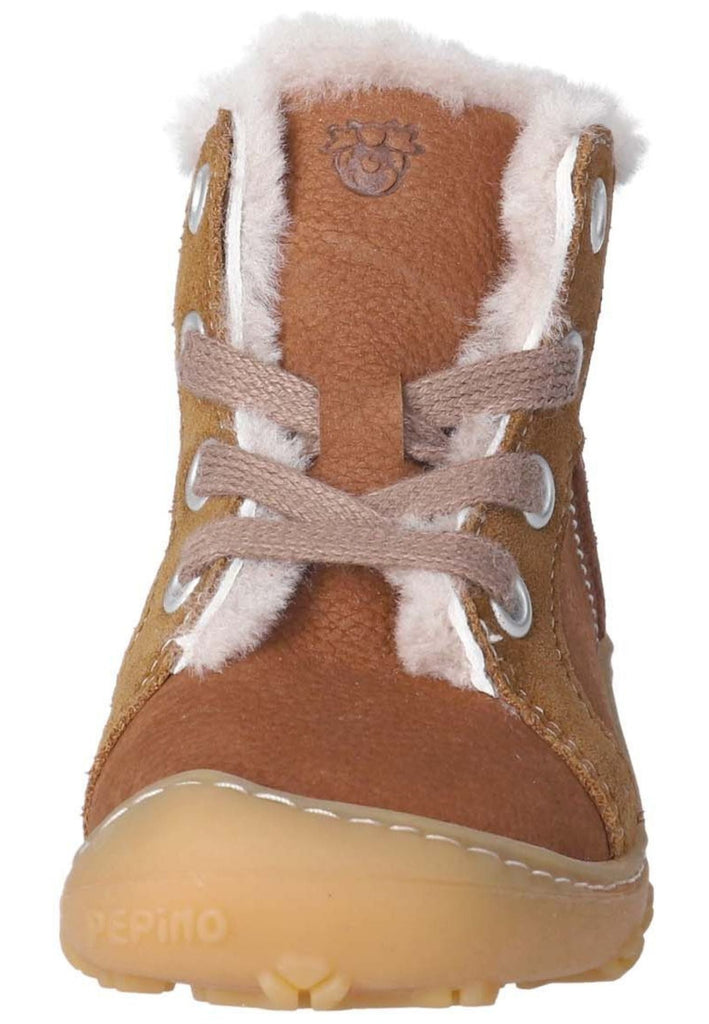 Pepino Halbschuhe Leder Curry Warmfutter