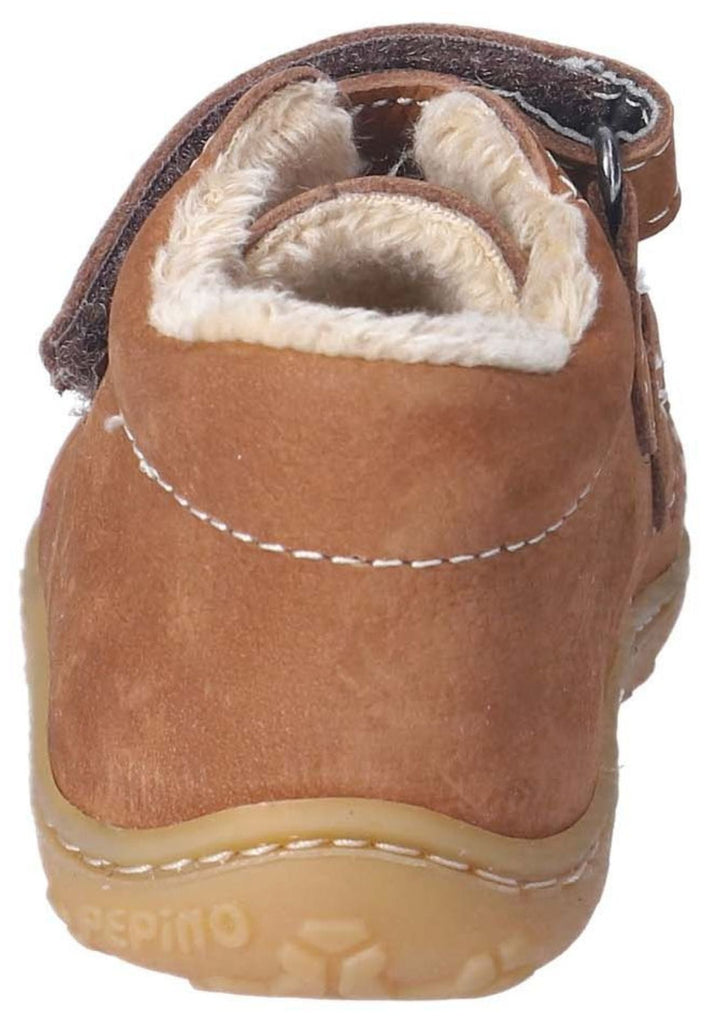 Pepino Halbschuhe Leder Curry Warmfutter