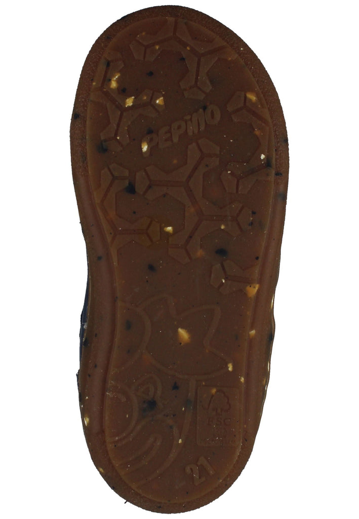 Pepino Halbschuhe Leder Dunkelblau Warmfutter