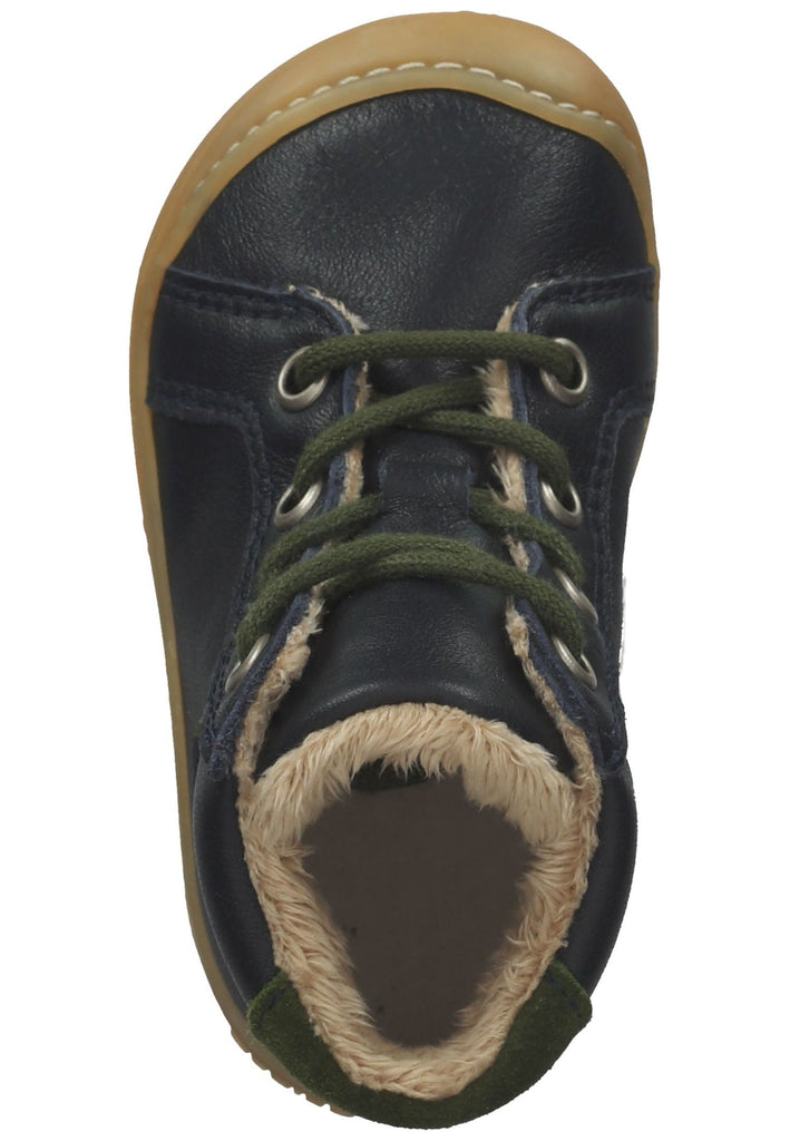 Pepino Halbschuhe Leder Dunkelblau Warmfutter