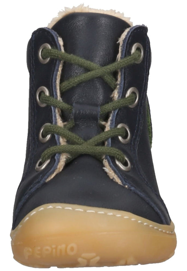 Pepino Halbschuhe Leder Dunkelblau Warmfutter