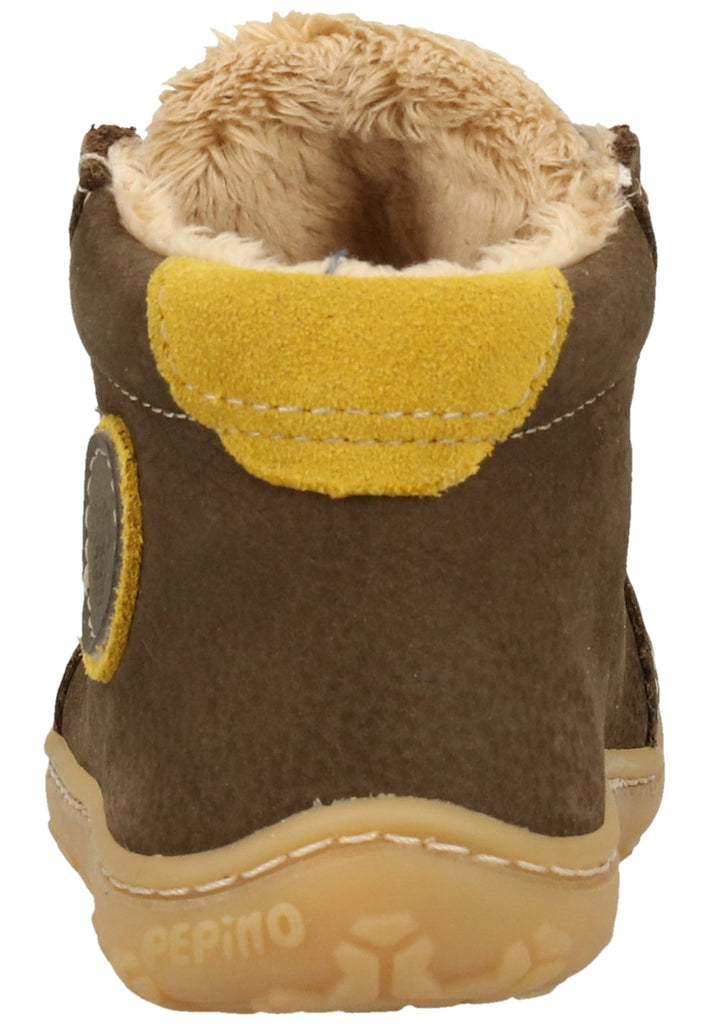 Pepino Halbschuhe Leder Dunkelbraun Warmfutter