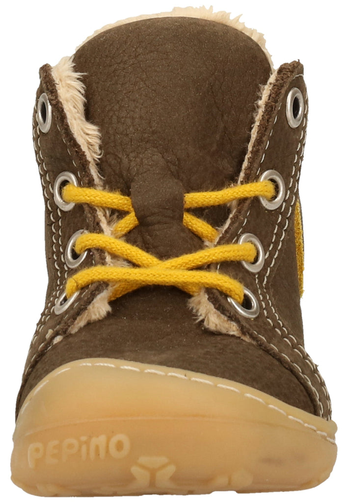 Pepino Halbschuhe Leder Dunkelbraun Warmfutter