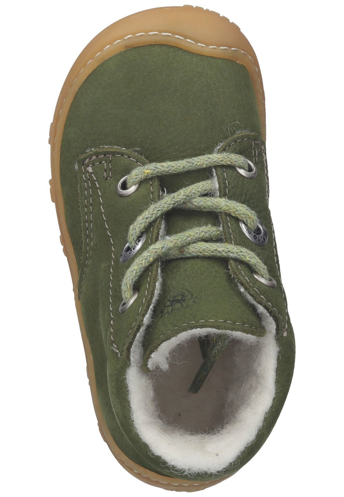 Pepino Halbschuhe Leder Dunkelgrün Warmfutter