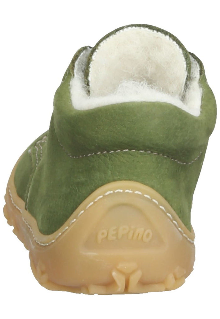 Pepino Halbschuhe Leder Dunkelgrün Warmfutter
