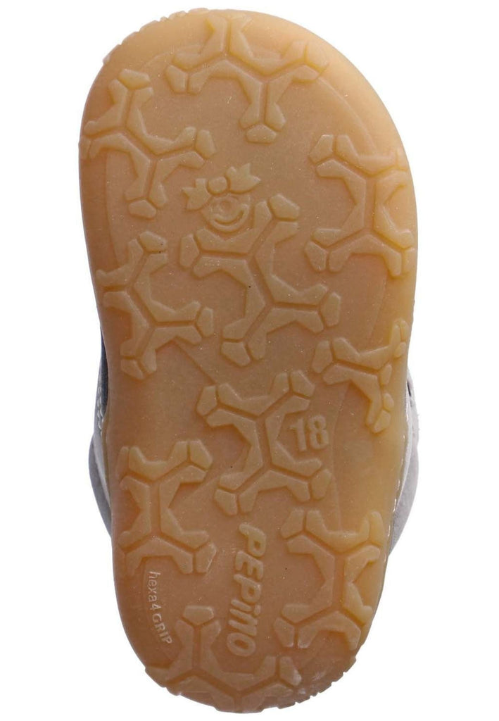 Pepino Halbschuhe Leder Graphit Warmfutter