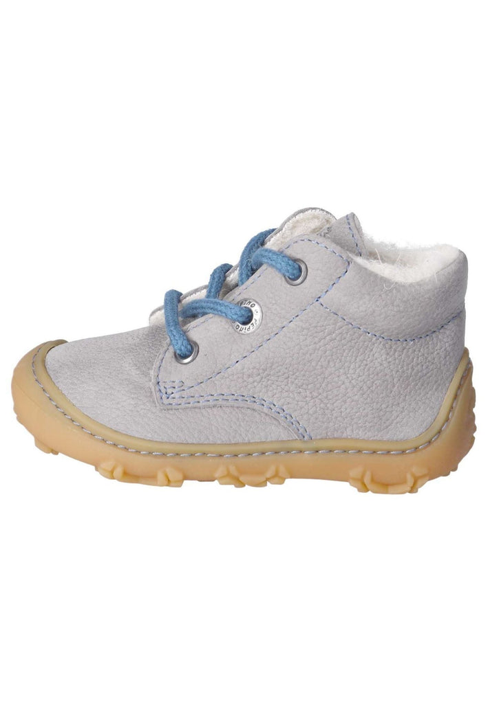 Pepino Halbschuhe Leder Grau/Blau Warmfutter