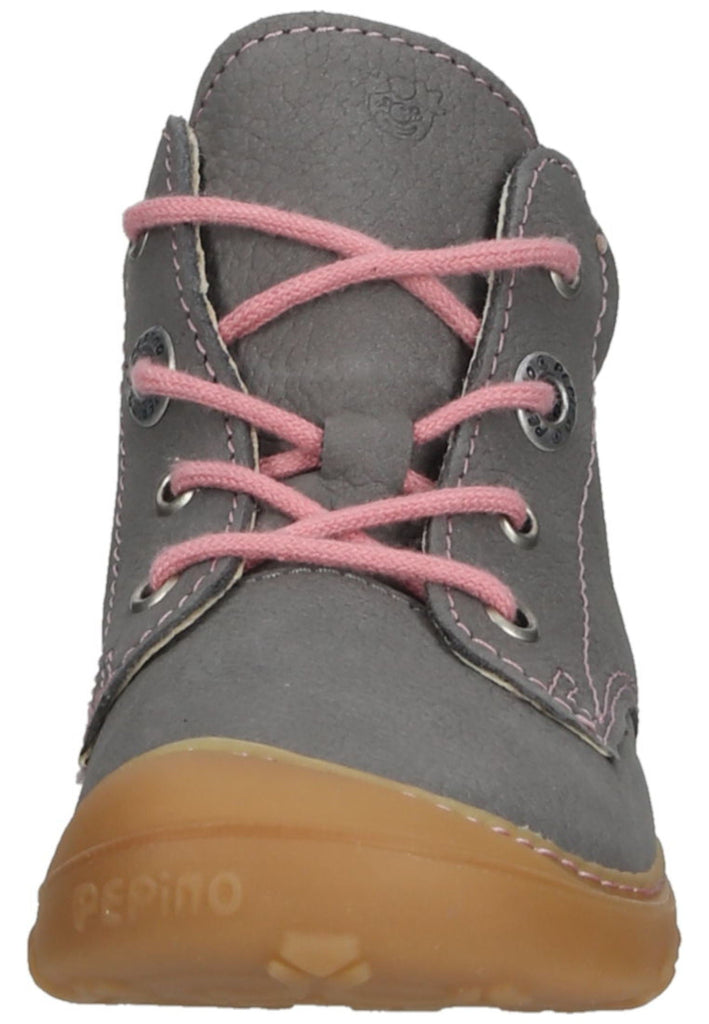Pepino Halbschuhe Leder Grau/Rosa