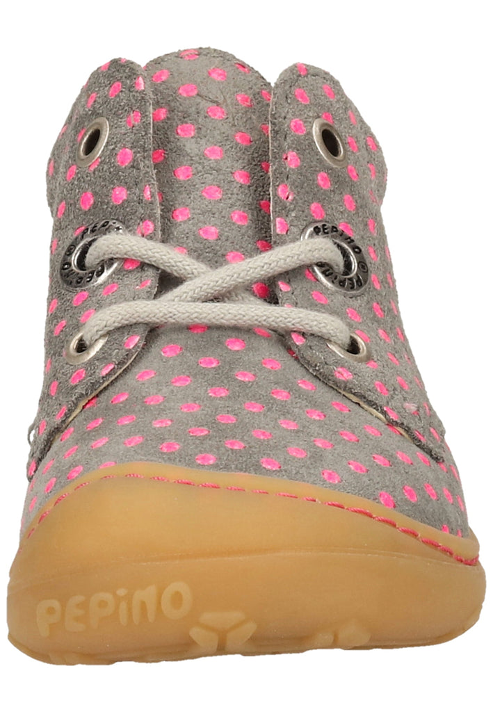 Pepino Halbschuhe Leder Grau/Rosa
