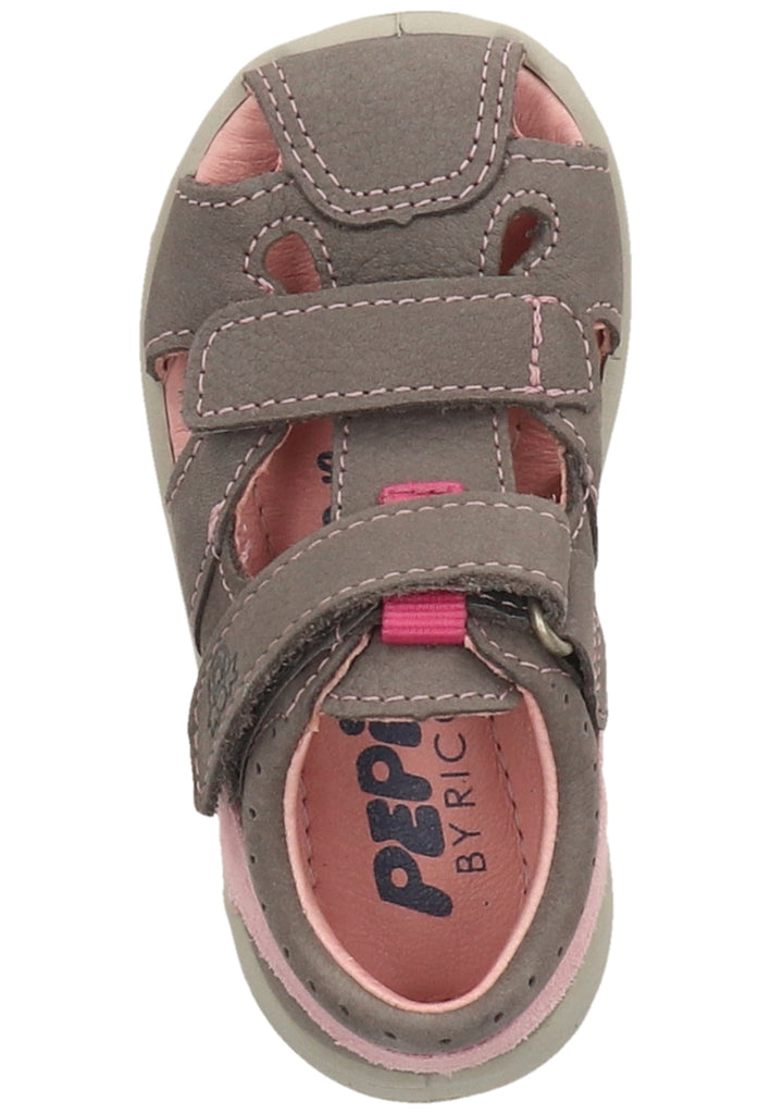Pepino Halbschuhe Leder Grau/Rosa