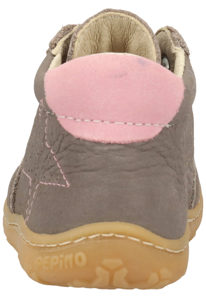 Pepino Halbschuhe Leder Grau/Rosa
