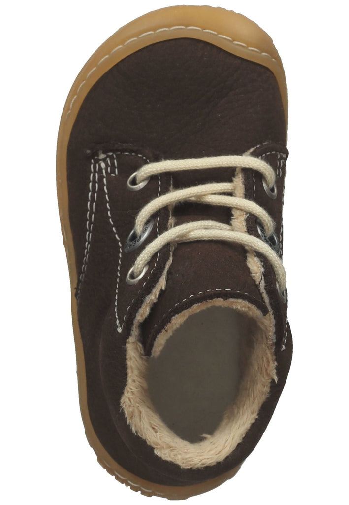 Pepino Halbschuhe Leder Marrone Warmfutter