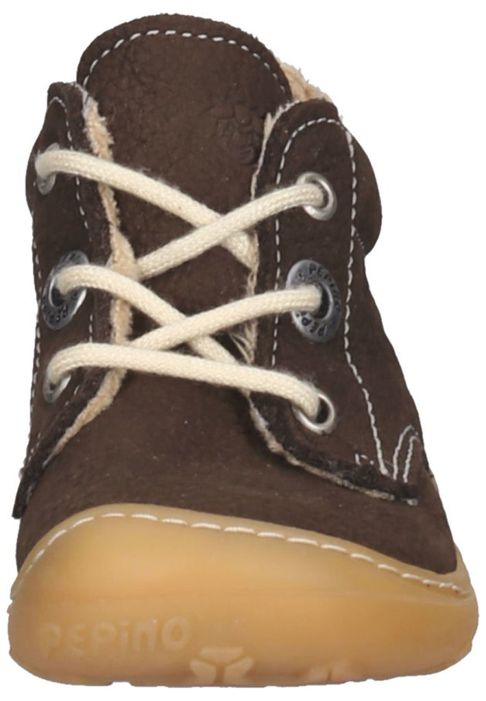 Pepino Halbschuhe Leder Marrone Warmfutter