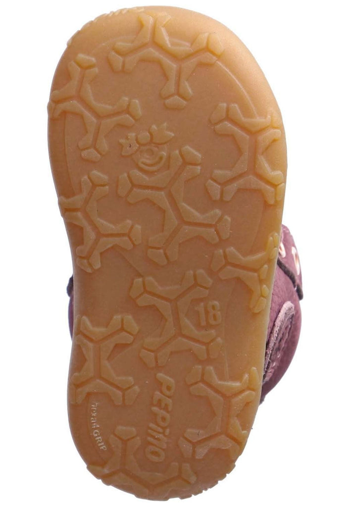 Pepino Halbschuhe Leder Pflaume Warmfutter