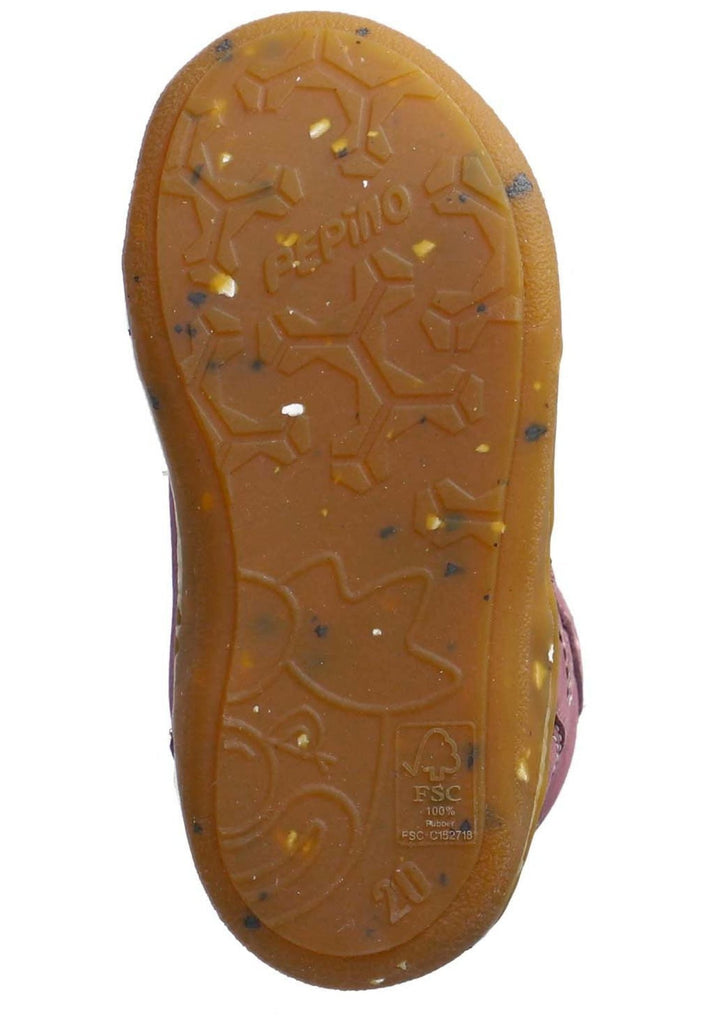 Pepino Halbschuhe Leder Pflaume Warmfutter