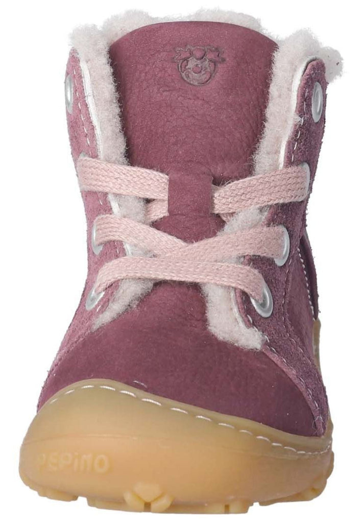 Pepino Halbschuhe Leder Pflaume Warmfutter