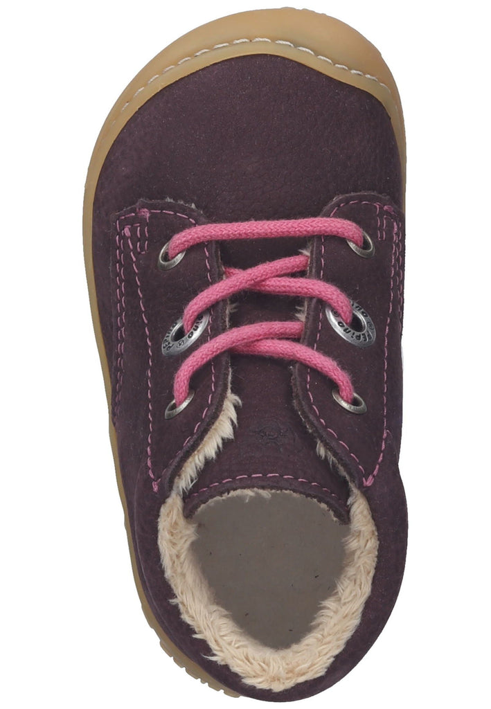 Pepino Halbschuhe Leder Pflaume Warmfutter