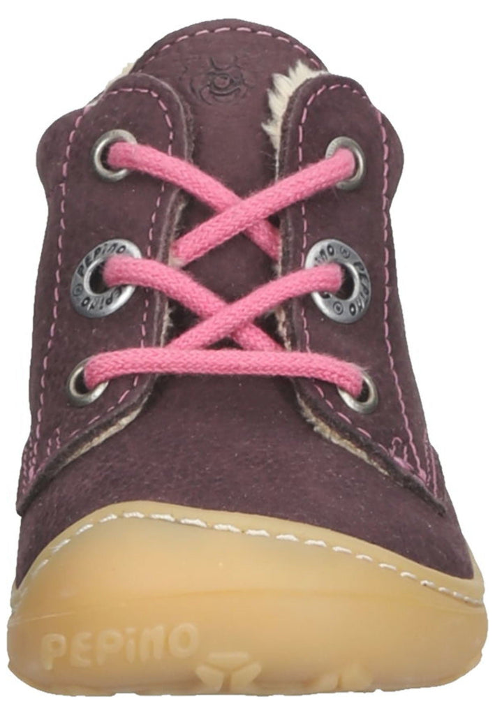 Pepino Halbschuhe Leder Pflaume Warmfutter