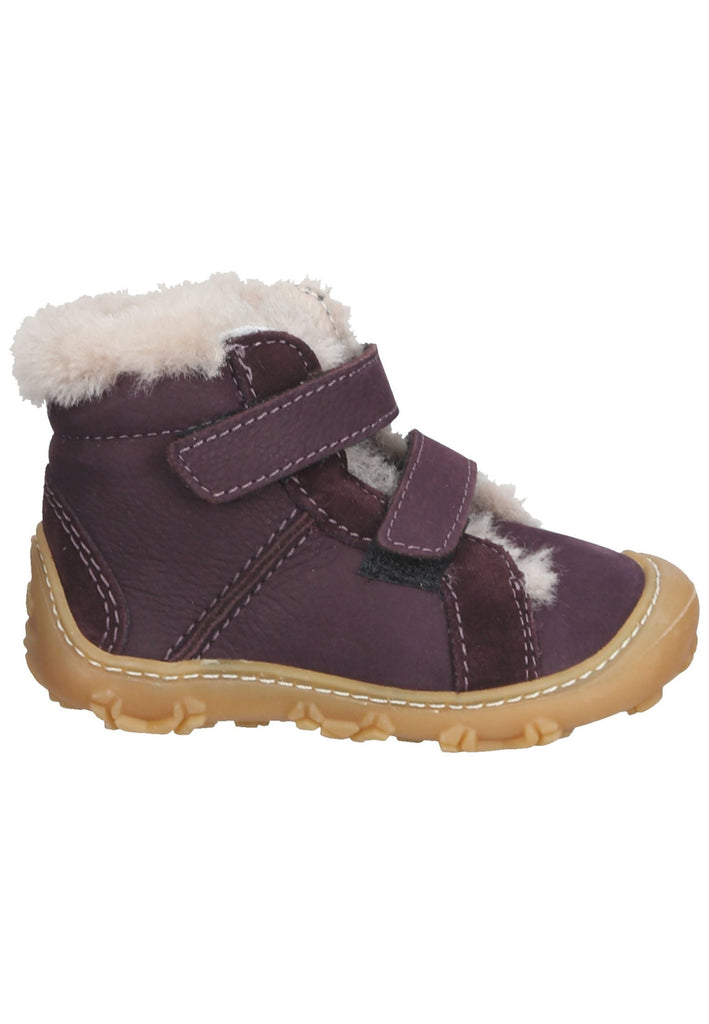 Pepino Halbschuhe Leder Pflaume Warmfutter