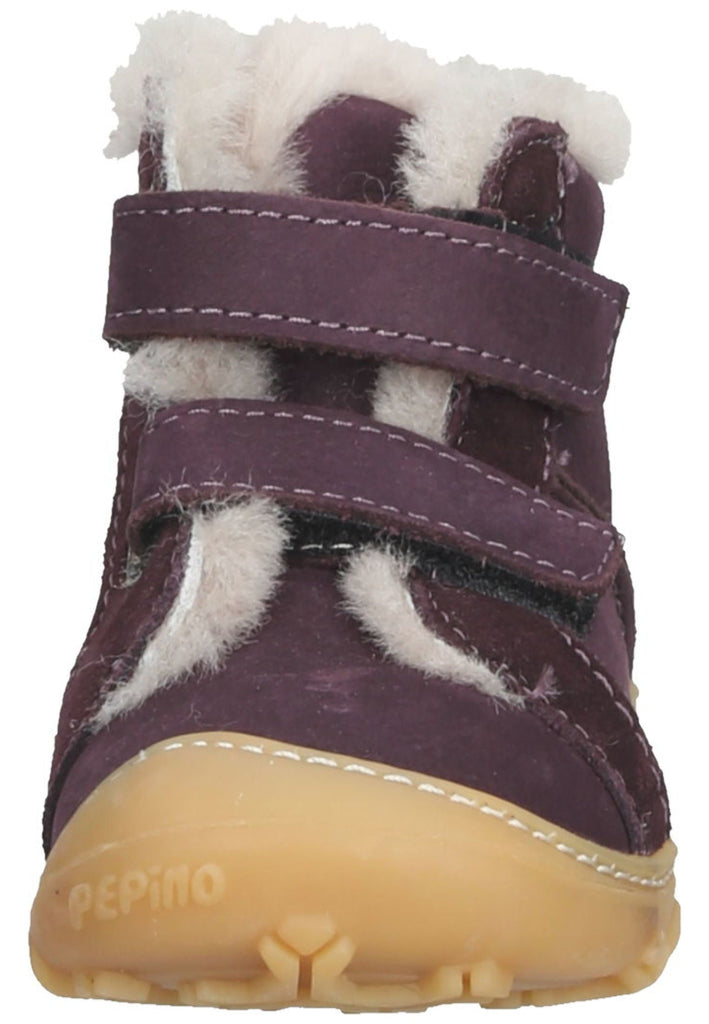 Pepino Halbschuhe Leder Pflaume Warmfutter