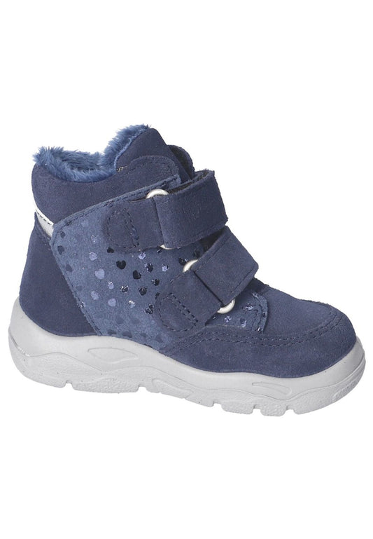 Pepino Halbschuhe Leder/Synthetik Blau Warmfutter