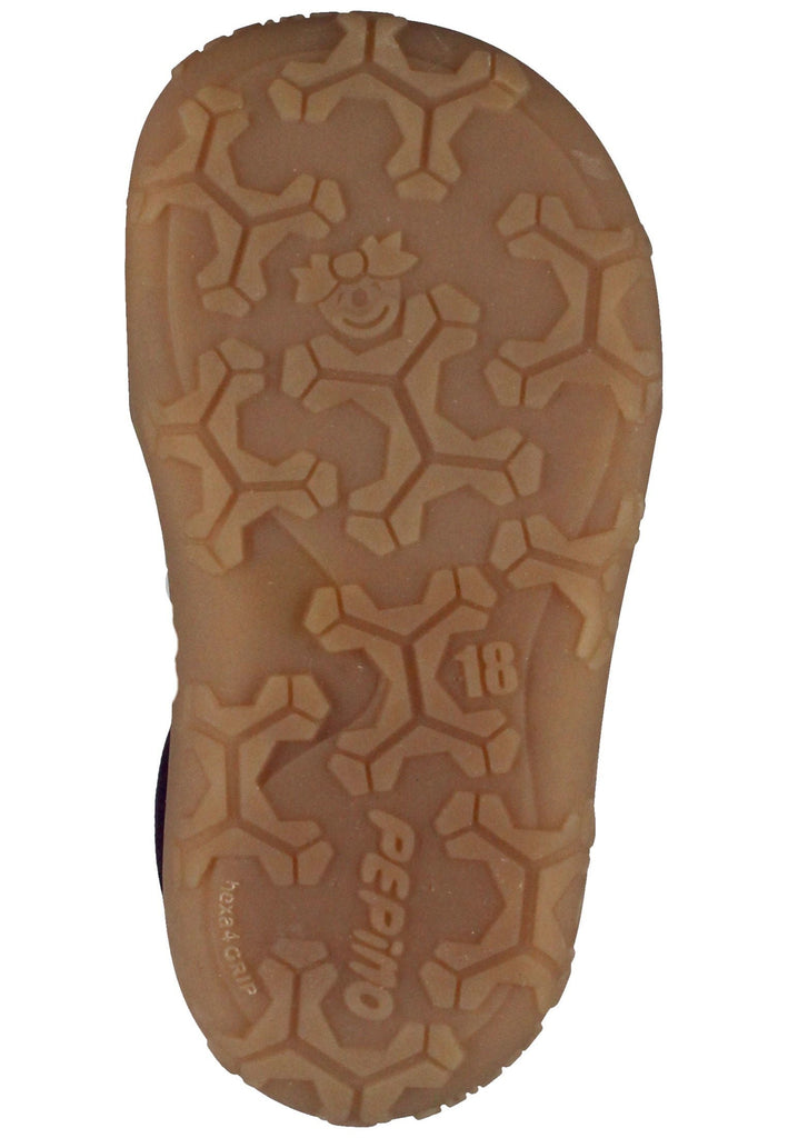 Pepino Halbschuhe Leder/Synthetik Pflaume Warmfutter