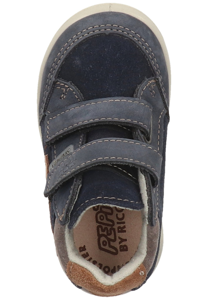 Pepino Halbschuhe Leder/Textil Blau/Braun