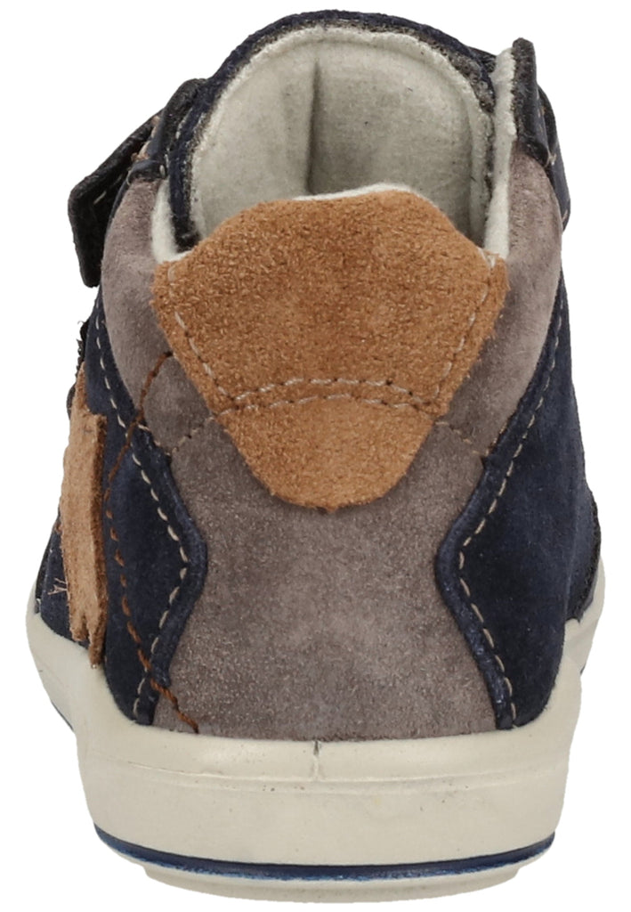 Pepino Halbschuhe Leder/Textil Blau/Braun