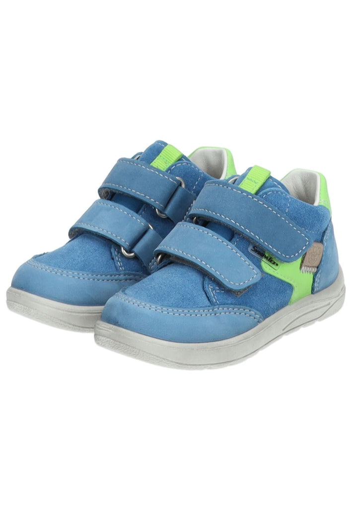 Pepino Halbschuhe Leder/Textil Blau/Lime