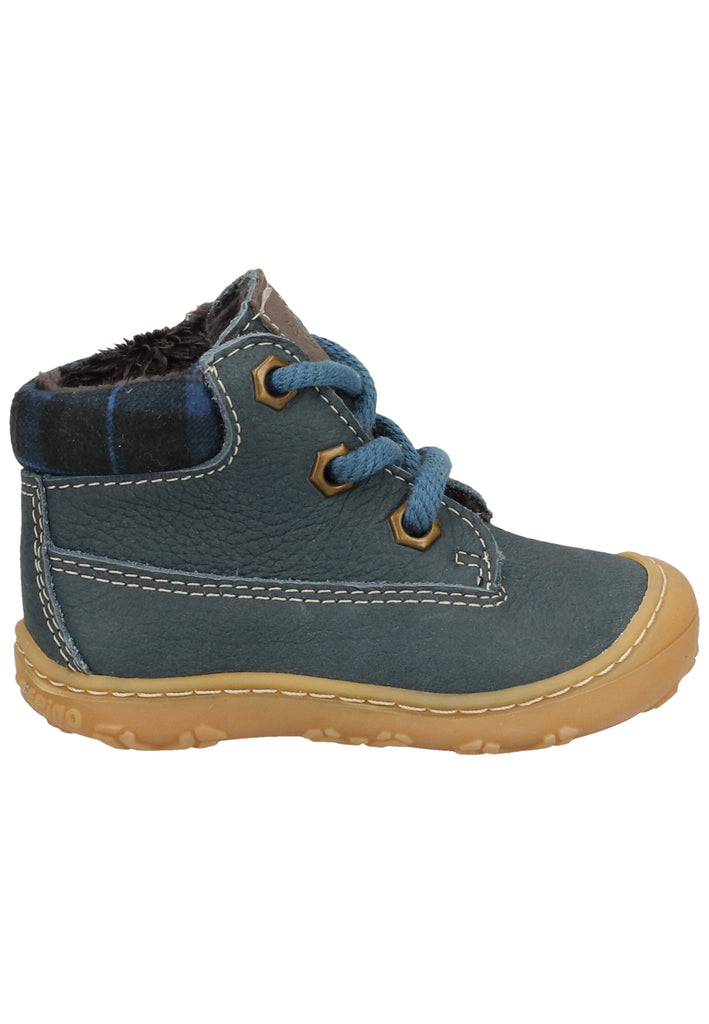 Pepino Halbschuhe Leder/Textil Blau Warmfutter