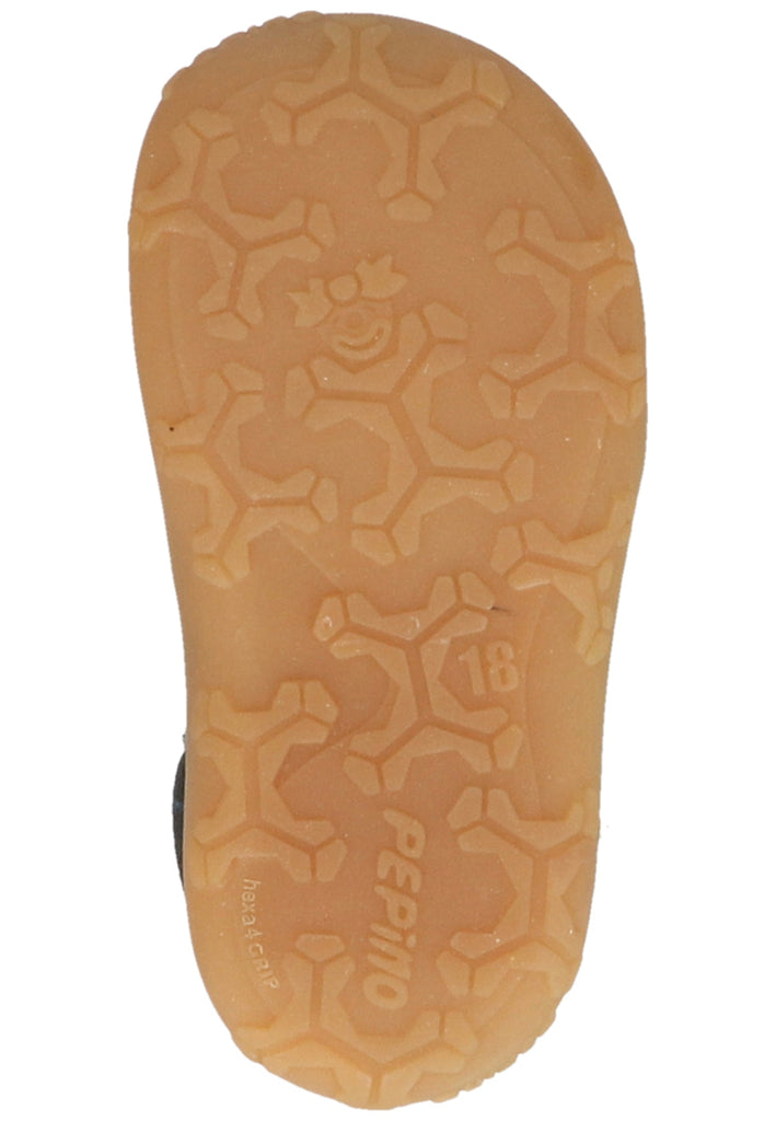 Pepino Halbschuhe Leder/Textil Blau Warmfutter