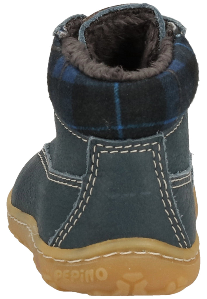 Pepino Halbschuhe Leder/Textil Blau Warmfutter