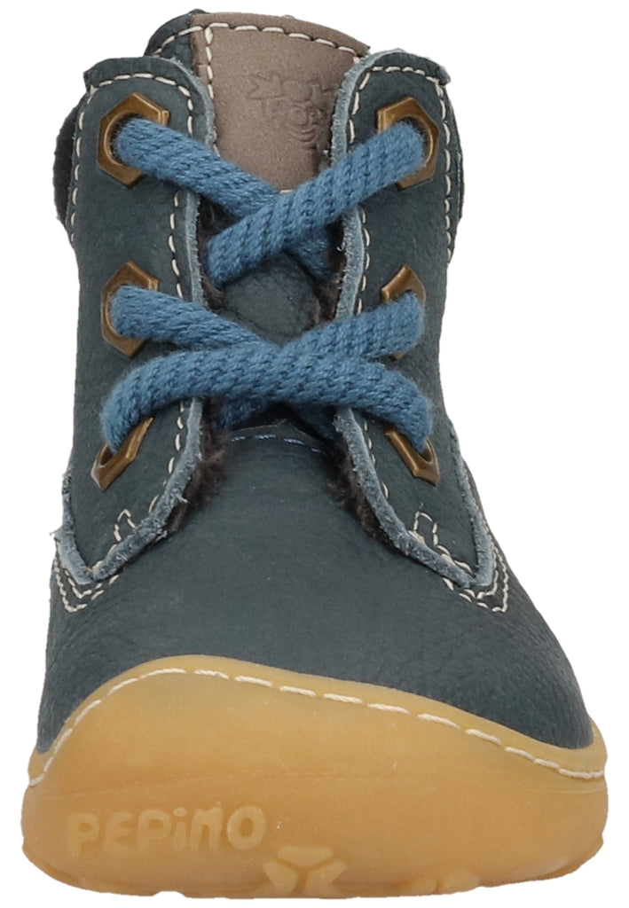 Pepino Halbschuhe Leder/Textil Blau Warmfutter