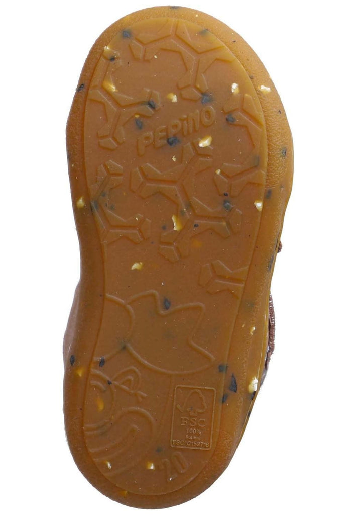 Pepino Halbschuhe Leder/Textil Caramel Warmfutter