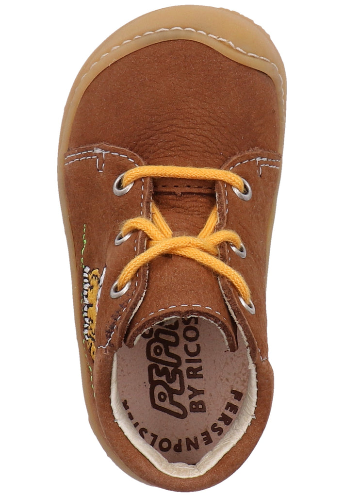 Pepino Halbschuhe Leder/Textil Curry