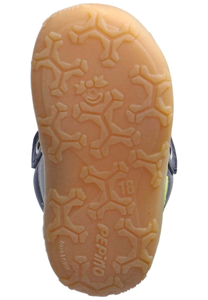 Pepino Halbschuhe Leder/Textil Dunkelblau Warmfutter