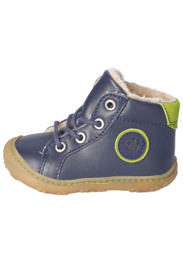 Pepino Halbschuhe Leder/Textil Dunkelblau Warmfutter